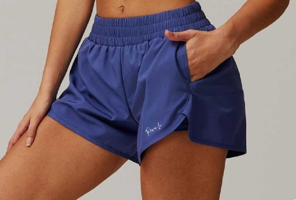 (Pre-Order) SS25 Signature Collection Double Layered Shorts Sapphire Blue