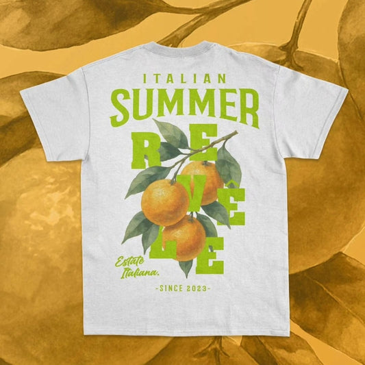 Réve Le Summer Orange Graphic Tee