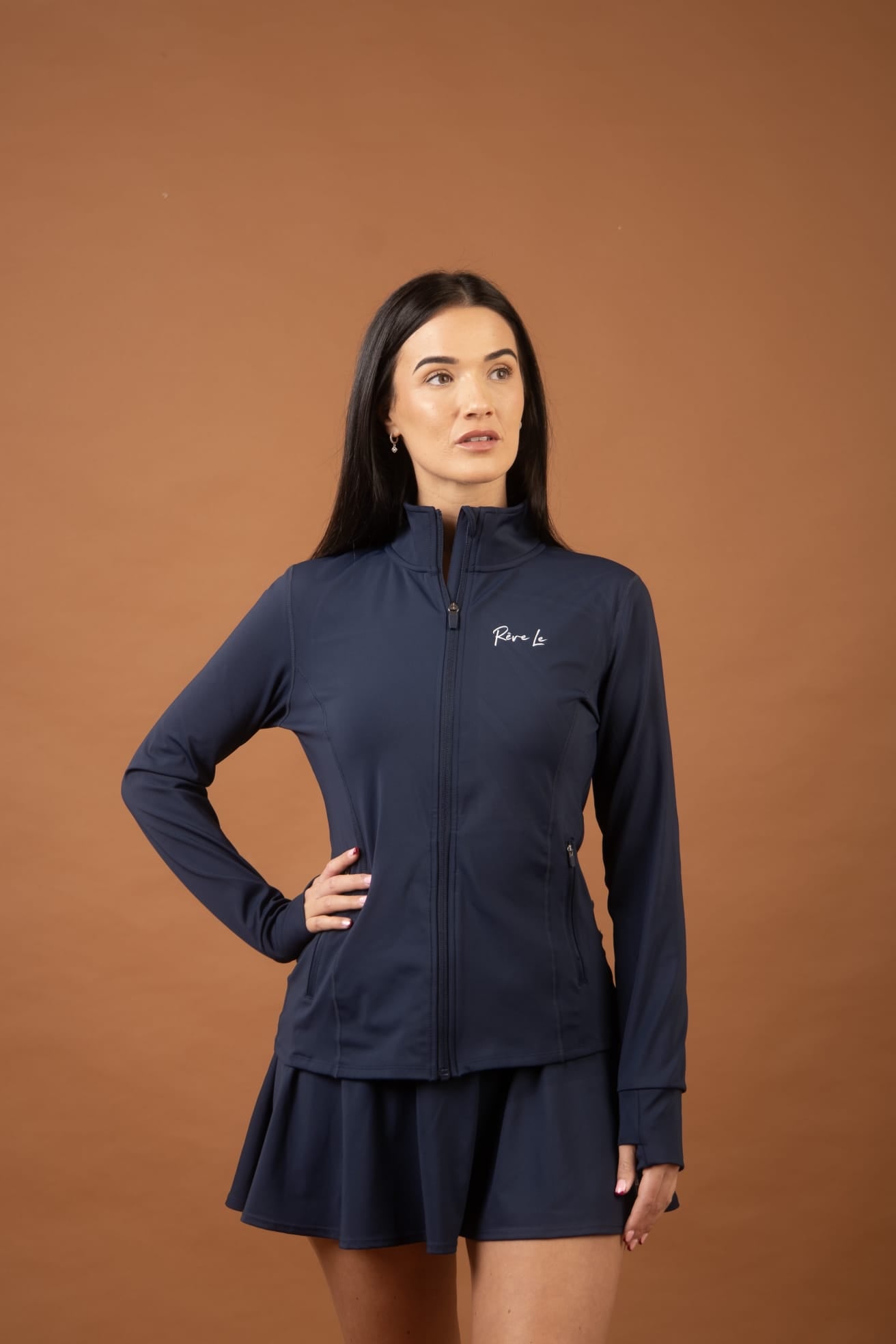 Signature Tennis Zip Top
